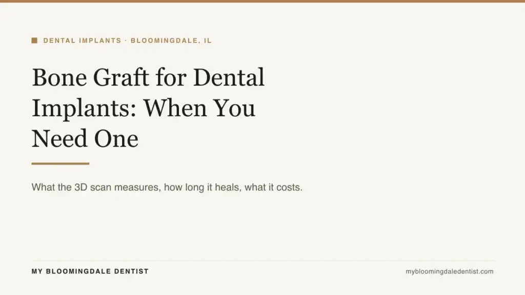 bone graft for dental implant: when you need one and how long it heals