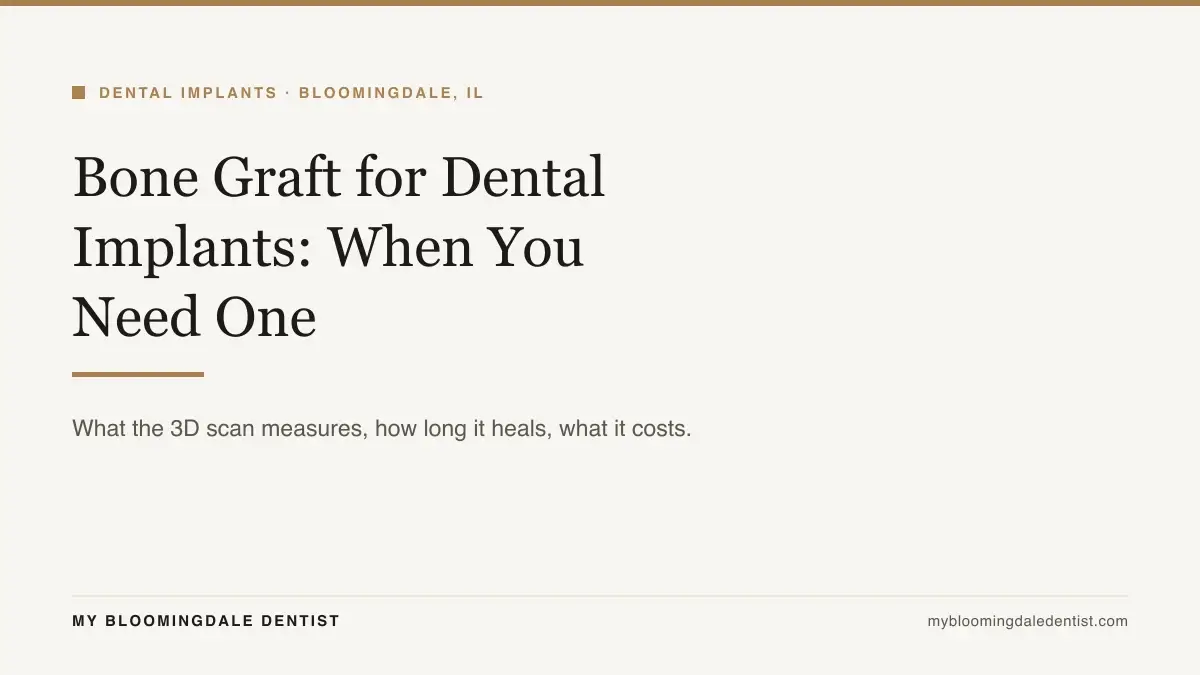 bone graft for dental implant: when you need one and how long it heals