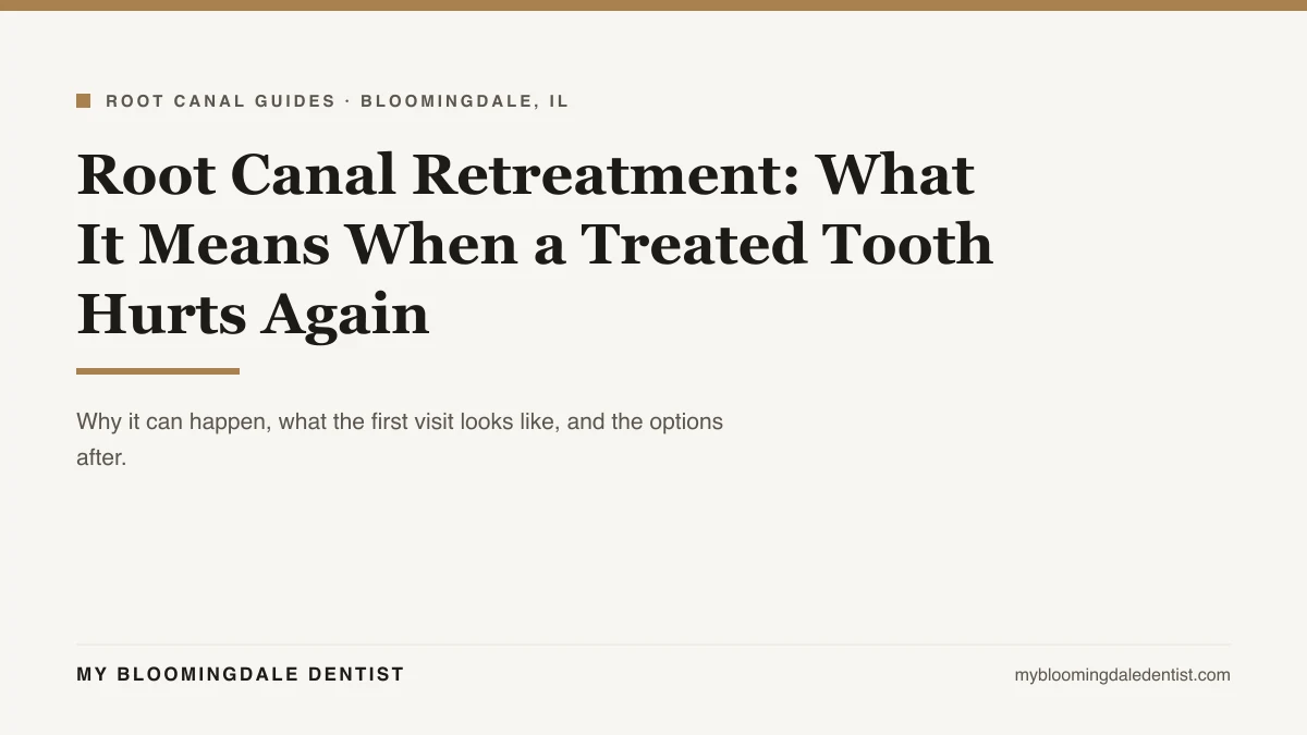 Root canal retreatment, what it means when a treated tooth hurts again: four ways a treated tooth can be reinfected